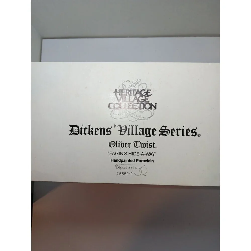 Dept 56 Dickens Village Series Collection Oliver Twist Fagin's Hide-a-way 5552-2